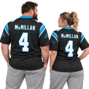 Carolina Panthers Tetairoa McMillan Black Jersey – Elite Team Game Day Style