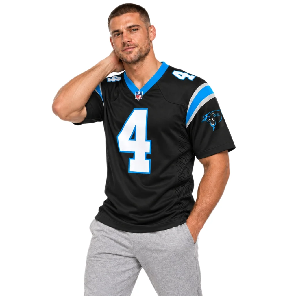 Carolina Panthers Tetairoa McMillan Black Jersey – Elite Team Game Day Style