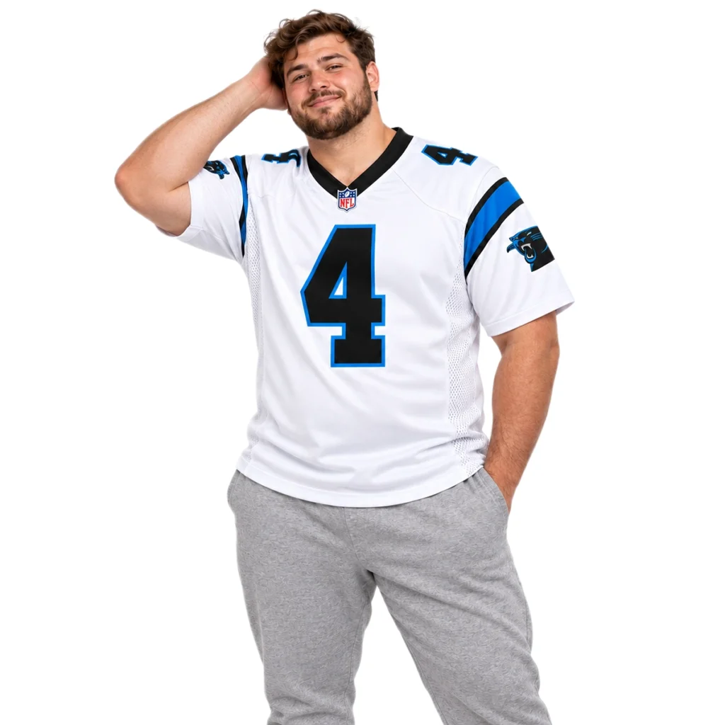Carolina Panthers Tetairoa McMillan White Jersey – Ultimate Fan Pride