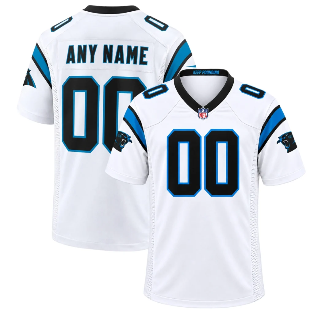 Carolina Panthers White Custom Jersey – Bold Football Fan Look