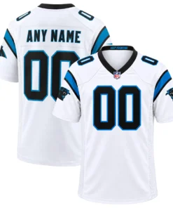 Carolina Panthers White Custom Jersey – Bold Football Fan Look