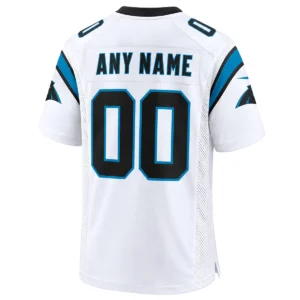 Carolina Panthers White Custom Jersey – Bold Football Fan Look