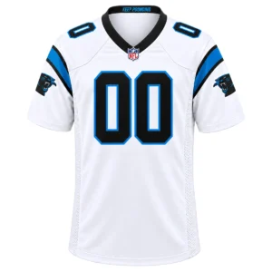 Carolina Panthers White Custom Jersey – Bold Football Fan Look
