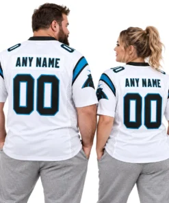 Carolina Panthers White Custom Jersey – Bold Football Fan Look