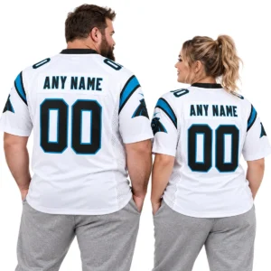 Carolina Panthers White Custom Jersey – Bold Football Fan Look