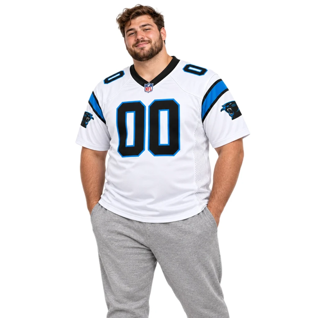Carolina Panthers White Custom Jersey – Bold Football Fan Look