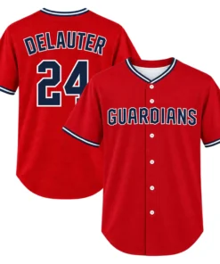 Chase DeLauter Guardians Alternate Jersey Bold Fan Gear