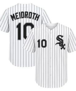 Chase Meidroth White Sox Home Jersey Bold Pinstripe