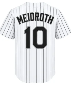 Chase Meidroth White Sox Home Jersey Bold Pinstripe