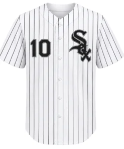 Chase Meidroth White Sox Home Jersey Bold Pinstripe