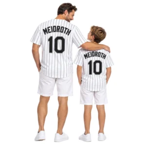 Chase Meidroth White Sox Home Jersey Bold Pinstripe