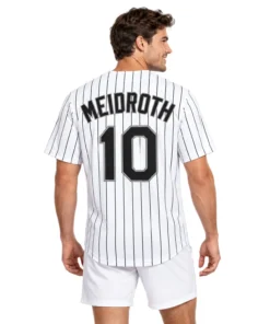 Chase Meidroth White Sox Home Jersey Bold Pinstripe