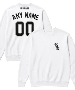 Chicago White Sox Crewneck Sweatshirt – Bold Player Personalized Name and Number