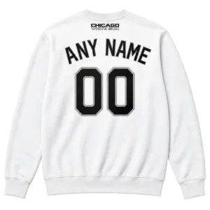 Chicago White Sox Crewneck Sweatshirt – Bold Player Personalized Name and Number