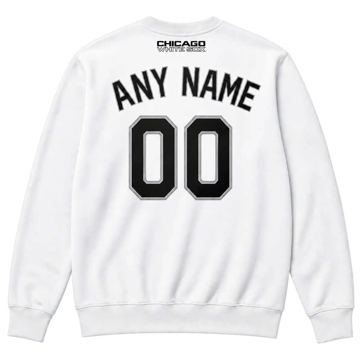 Chicago White Sox Crewneck Sweatshirt – Bold Player Personalized Name and Number