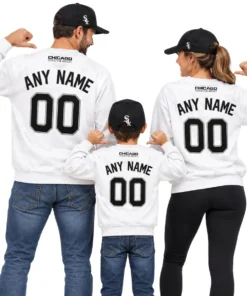 Chicago White Sox Crewneck Sweatshirt – Bold Player Personalized Name and Number