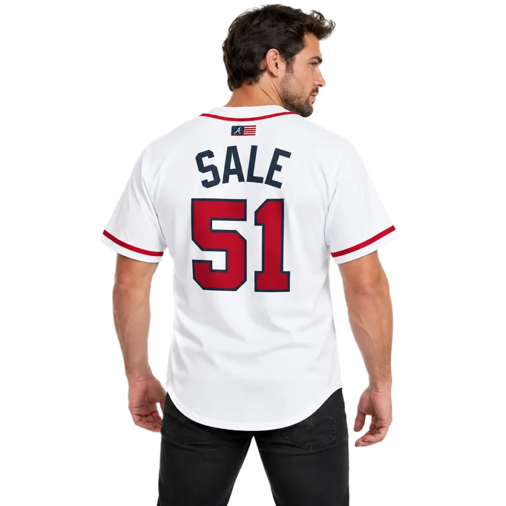 Chris Sale Atlanta Braves Jersey 2026 Elite MLB Style
