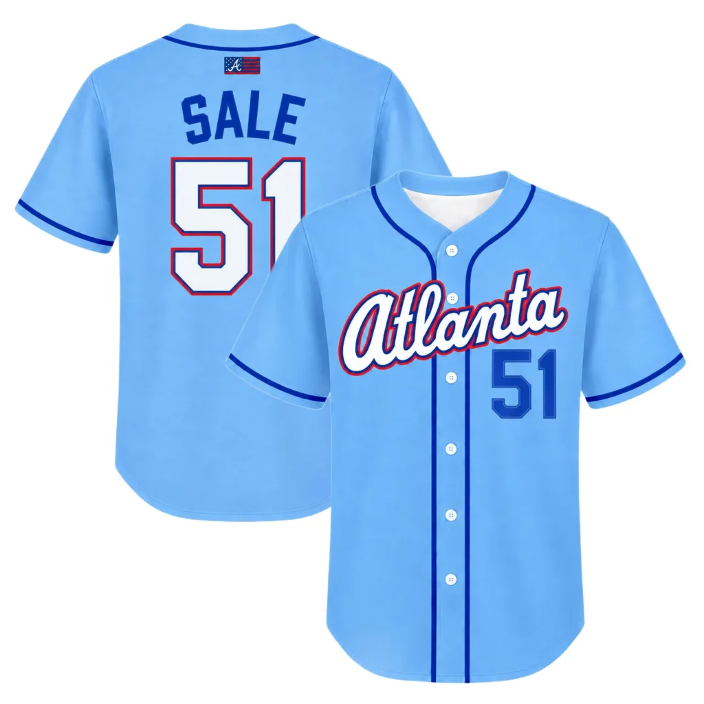 Chris Sale Braves Jersey 2026 Bold MLB Baseball