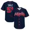 Chris Sale Braves Navy Jersey Vibrant Game Day Style