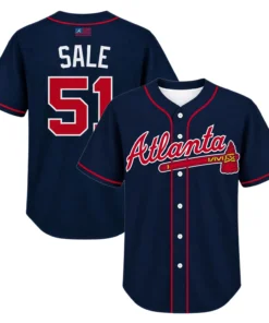 Chris Sale Braves Navy Jersey Vibrant Game Day Style