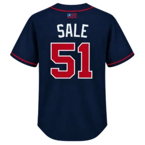 Chris Sale Braves Navy Jersey Vibrant Game Day Style