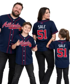 Chris Sale Braves Navy Jersey Vibrant Game Day Style