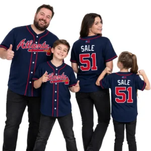 Chris Sale Braves Navy Jersey Vibrant Game Day Style