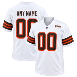 Cleveland Browns 1946 White Jersey – Custom Fan Edition