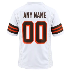 Cleveland Browns 1946 White Jersey – Custom Fan Edition