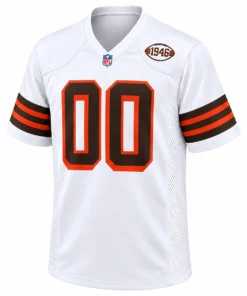 Cleveland Browns 1946 White Jersey – Custom Fan Edition