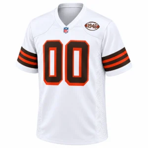 Cleveland Browns 1946 White Jersey – Custom Fan Edition