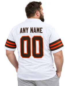 Cleveland Browns 1946 White Jersey – Custom Fan Edition
