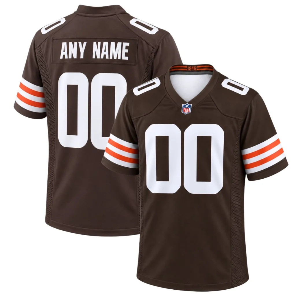 Cleveland Browns Brown Game Jersey – Custom Fan Pride Edition