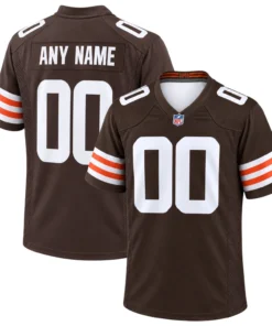 Cleveland Browns Brown Game Jersey – Custom Fan Pride Edition