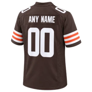 Cleveland Browns Brown Game Jersey – Custom Fan Pride Edition