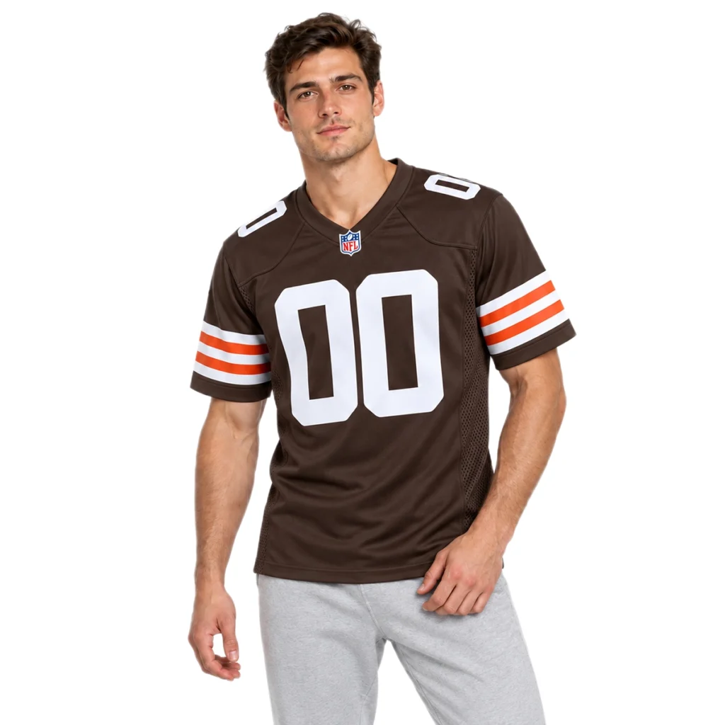 Cleveland Browns Brown Game Jersey – Custom Fan Pride Edition