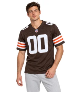 Cleveland Browns Brown Game Jersey – Custom Fan Pride Edition