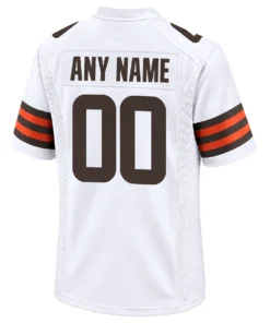 Cleveland Browns Custom White Jersey – Iconic Football Fan Look