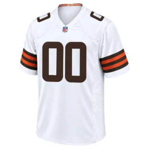 Cleveland Browns Custom White Jersey – Iconic Football Fan Look
