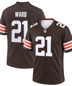 Cleveland Browns Denzel Ward Brown Jersey – Bold Player Edition