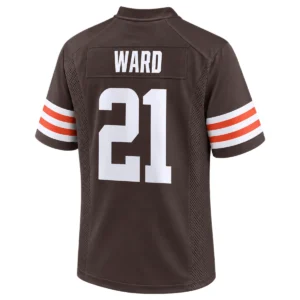 Cleveland Browns Denzel Ward Brown Jersey – Bold Player Edition