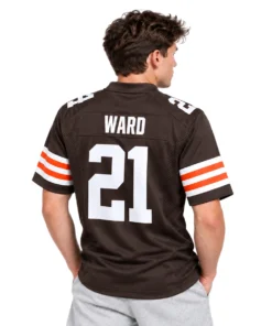 Cleveland Browns Denzel Ward Brown Jersey – Bold Player Edition