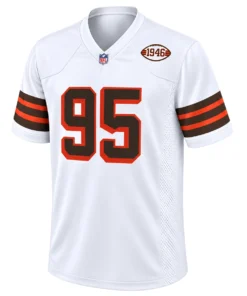 Cleveland Browns Myles Garrett White Jersey – Legendary Alternate Edition