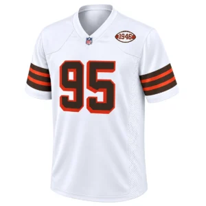 Cleveland Browns Myles Garrett White Jersey – Legendary Alternate Edition
