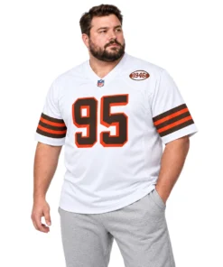 Cleveland Browns Myles Garrett White Jersey – Legendary Alternate Edition
