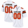 Cleveland Browns White Custom Football Jersey – Bold Team Pride