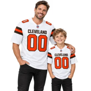 Cleveland Browns White Custom Football Jersey – Bold Team Pride