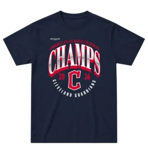 Cleveland Guardians 2026 Champions Tee - Bold custom name and number AL Central Division Champions