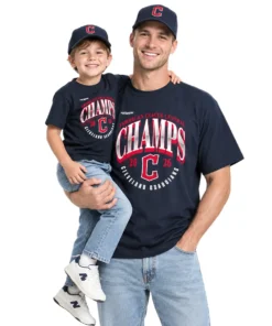 Cleveland Guardians 2026 Champions Tee - Bold custom name and number AL Central Division Champions