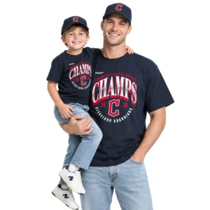 Cleveland Guardians 2026 Champions Tee - Bold custom name and number AL Central Division Champions